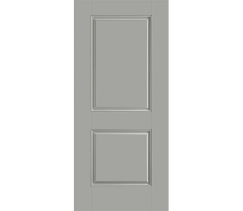 Las Vegas Two Panel Square Fiberglass Entry Door